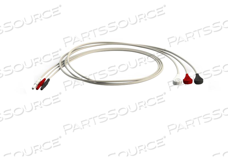 SPACELABS HEALTHCARE 18" SNAP UNSHIELDED TRULINK ECG LEADWIRE - RED 