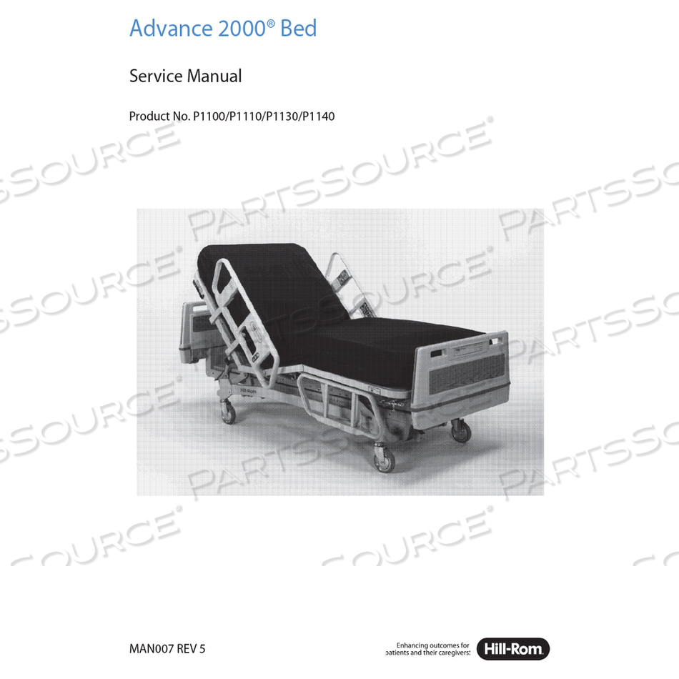 SM-ADVANCE 2000 BED 1130/1140 by Hillrom