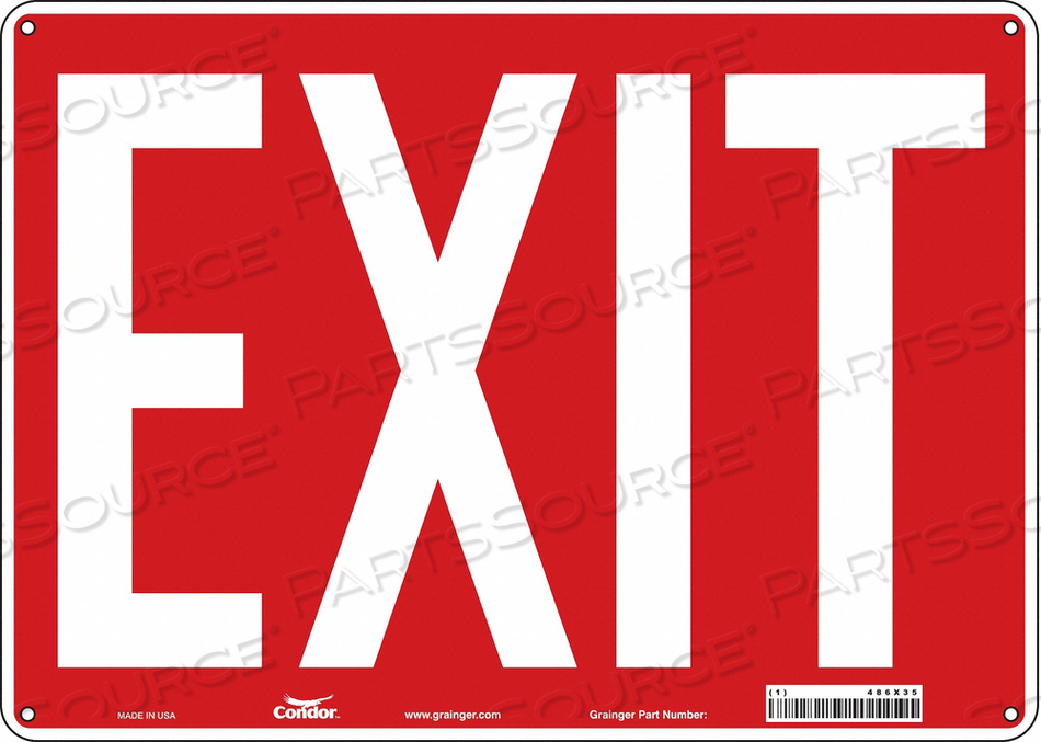 SAFETY SIGN EXIT 10 X14 
