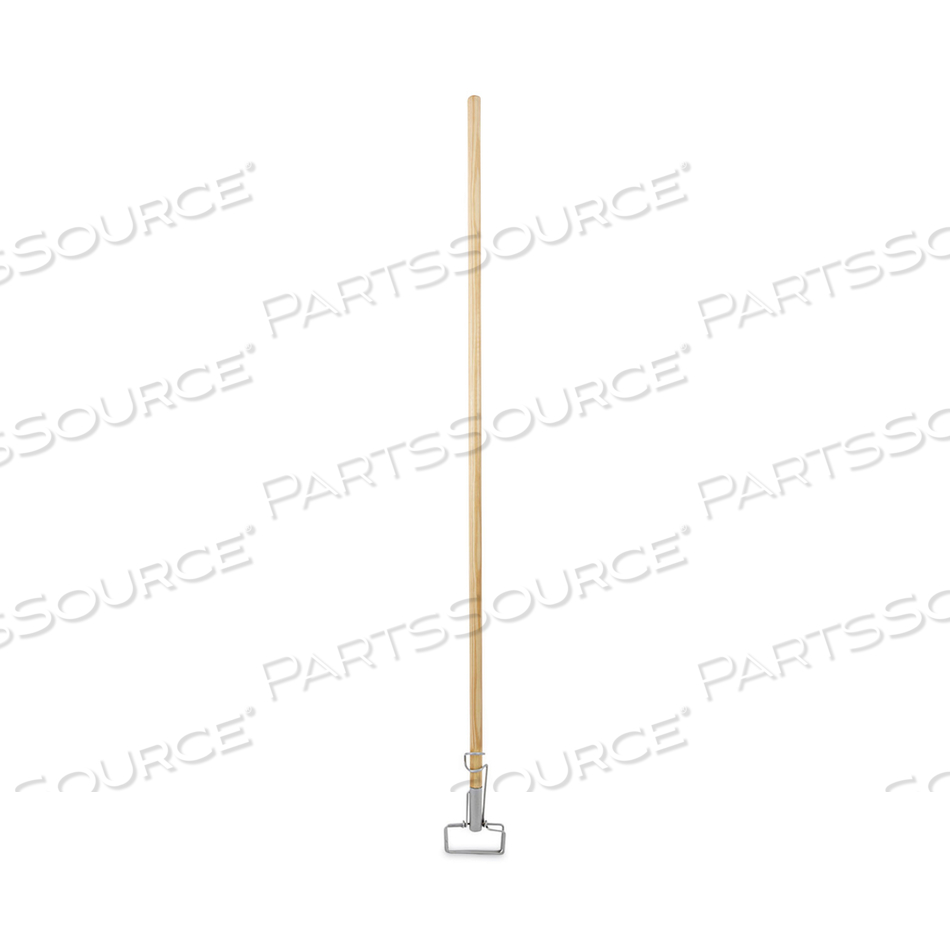 SPRING GRIP METAL HEAD MOP HANDLE FOR MOST MOP HEADS, WOOD, 60", NATURAL by Boardwalk SPRING GRIP METAL HEAD MOP HANDLE FOR MOST MOP HEADS, WOOD, 60", NATURAL by Boardwalk