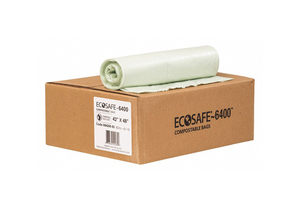 TRASH BAG 55 GAL. GREEN PK80 by Ecosafe-6400