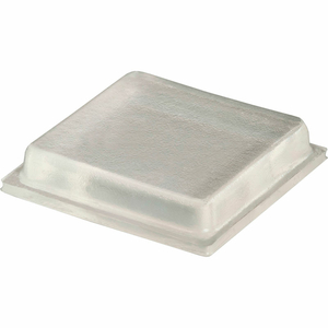 RUBBER BUMPER PAD FOR APPLIANCES - SQUARE - CLEAR - 0.180" H X 1.000" W - BS36 - PKG OF 2310 by Bumper Specialties Inc