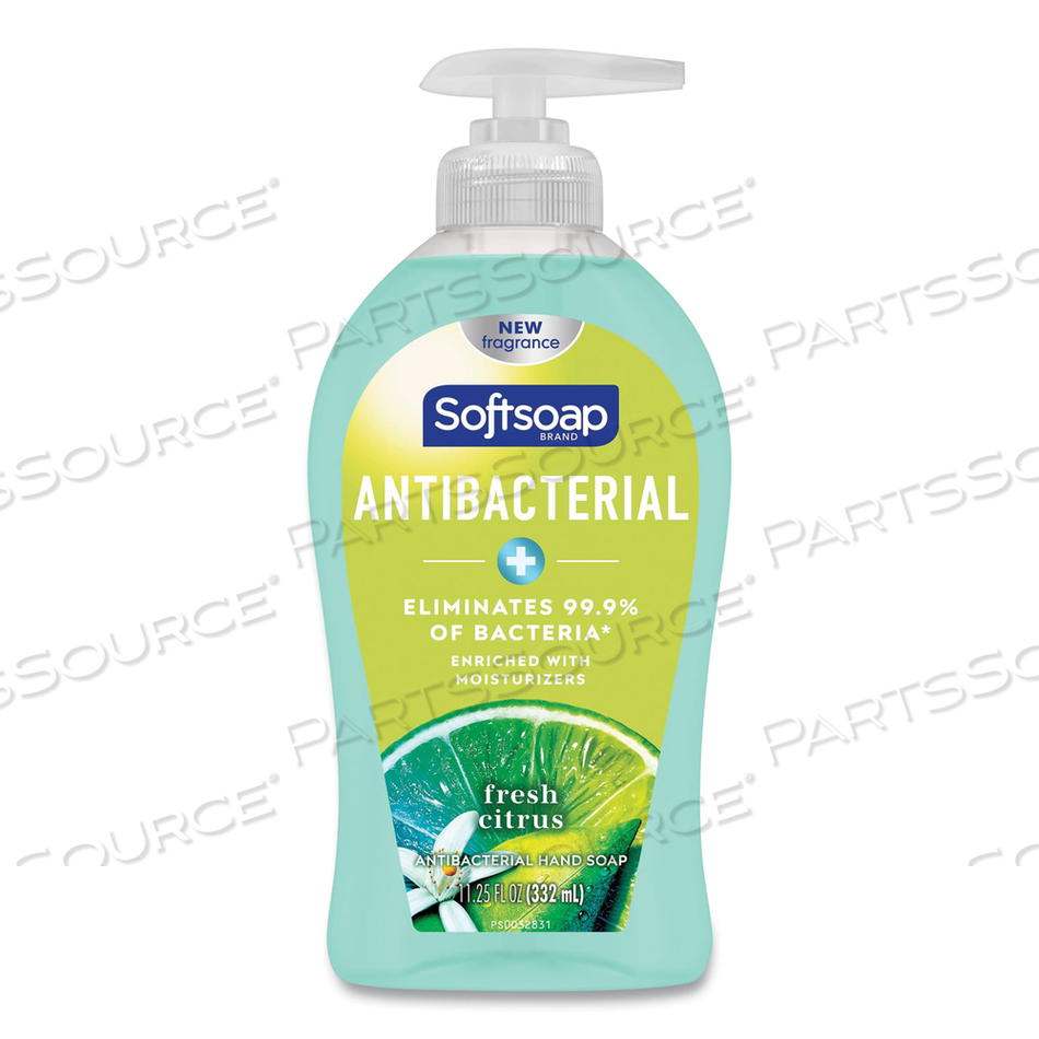 ANTIBACTERIAL HAND SOAP, FRESH CITRUS, 11.25 OZ PUMP BOTTLE by Softsoap ANTIBACTERIAL HAND SOAP, FRESH CITRUS, 11.25 OZ PUMP BOTTLE by Softsoap
