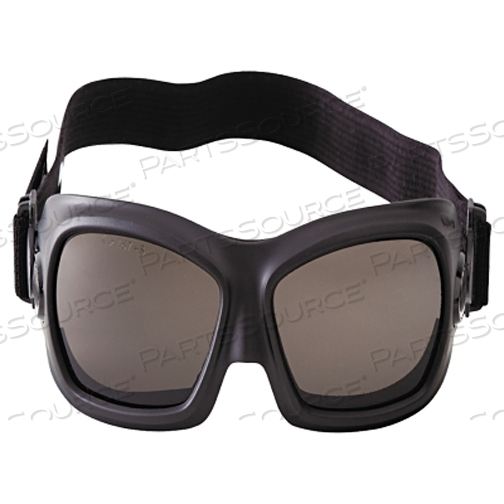 V80 WILDCAT GOGGLES, UNIVERSAL, SMOKE LENS, BLACK, ADJUSTABLE SIDE VENTILATION, ANTI-FOG by KleenGuard