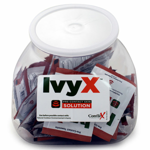 IVY X PRE-CONTACT GEL, POSION OAK & IVY SOLUTION, FISH BOWL, 50 PACKETS by Coretex Products