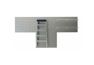 SLATWALL KIT 36 H 96 W SILVER by Flow Wall