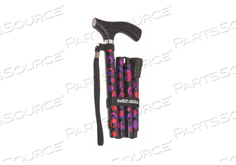 WALKING STICK SINGLE 12IN H CIRCLES WOOD by SwitchSticks WALKING STICK SINGLE 12IN H CIRCLES WOOD by SwitchSticks