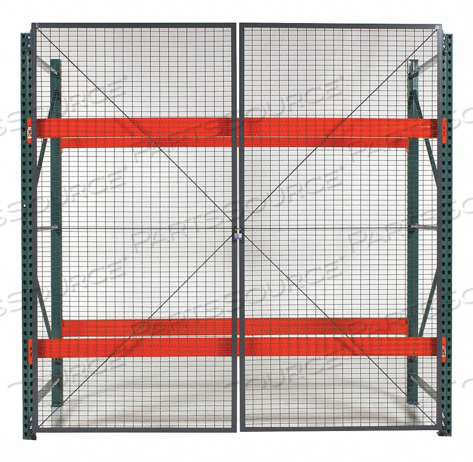 PAL RACK DBLE HINGED DR 108INW 2IN BASED by WireCrafters