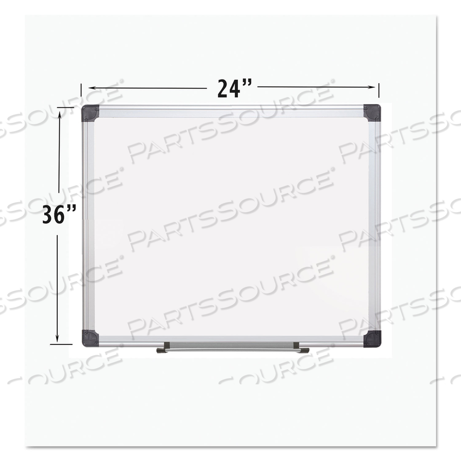 PORCELAIN VALUE DRY ERASE BOARD, 24 X 36, WHITE, ALUMINUM FRAME by MasterVision