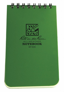 NOTEBOOK,PCKT,3X5,50SH,GR by Rite In The Rain