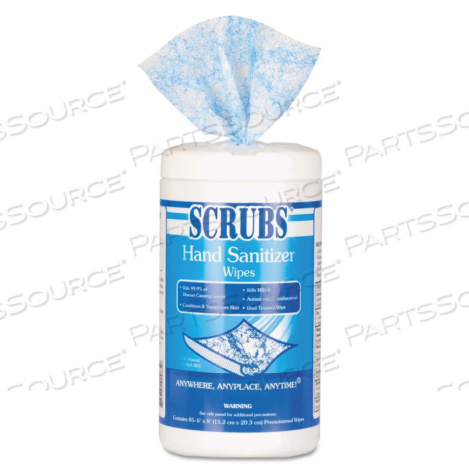 SANITIZER WIPES CANISTER 6 X 8 by Scrubs