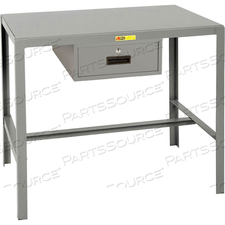 STEEL TOP MACHINE TABLE WITH ACCESSORY DRAWER - 36"W X 24"D X 30"H by Little Giant STEEL TOP MACHINE TABLE WITH ACCESSORY DRAWER - 36"W X 24"D X 30"H by Little Giant