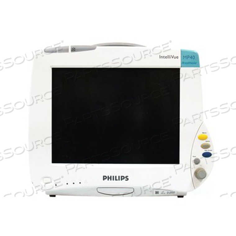 INTELLIVUE MP40 PATIENT MONITOR, 6 WAVES, SOFTWARE CARDIAC CARE-G, NO BATTERY OPTION 