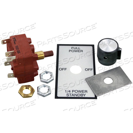 ROTARY SWITCH KIT 3/8" DPDT CTR-OFF 