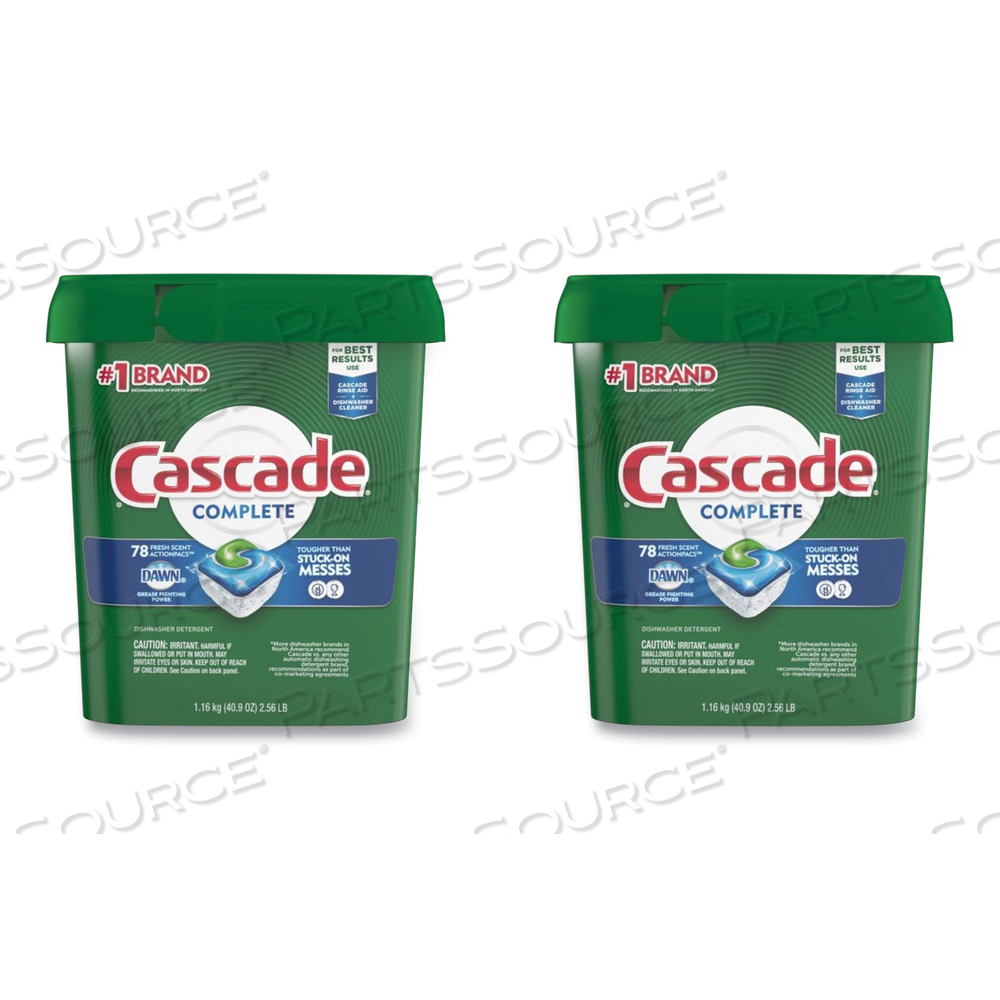 ACTIONPACS, FRESH SCENT, 40.9 OZ TUB, 78/TUB, 2 TUBS/CARTON 