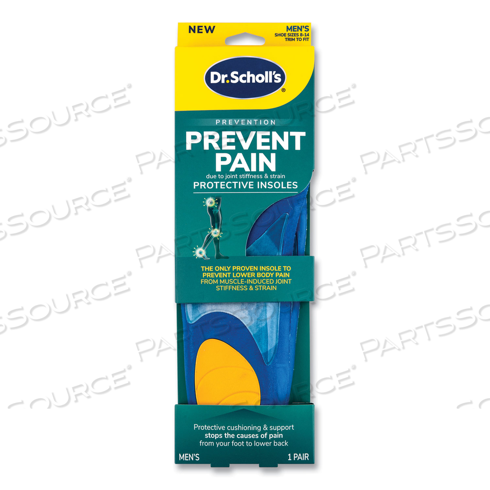 PREVENT PAIN PROTECTIVE INSOLES FOR MEN, MEN'S SIZE 8 TO 14, BLUE by Dr. Scholl's