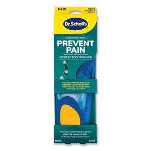 PREVENT PAIN PROTECTIVE INSOLES FOR MEN, MEN'S SIZE 8 TO 14, BLUE by Dr. Scholl's