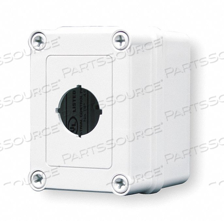 PUSHBUTTON ENCLOSURE 30MM 1 HOLE PLASTIC by General Electric Company