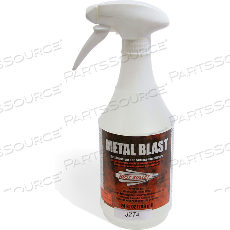 METAL BLAST METAL CLEANER, CONDITIONER AND ETCHER 24 OZ. SPRAY CAN by Rust Bullet LLC