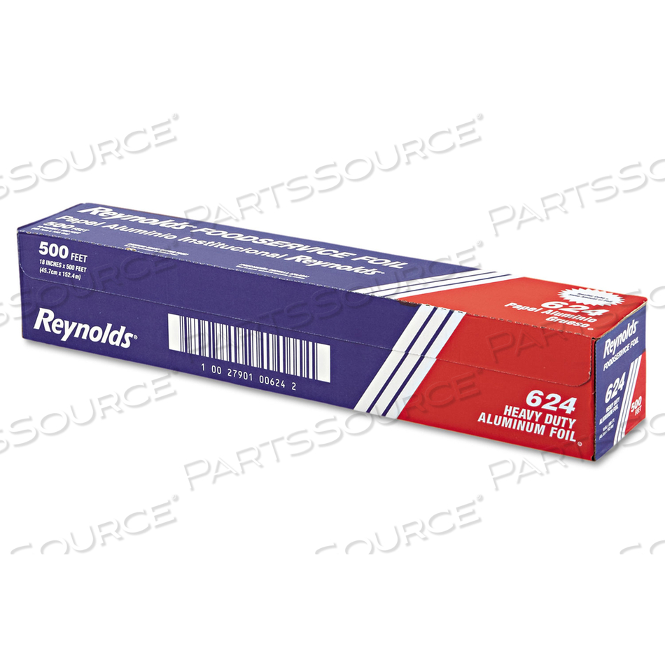 HEAVY DUTY ALUMINUM FOIL ROLL, 18" X 500 FT, SILVER by Reynolds