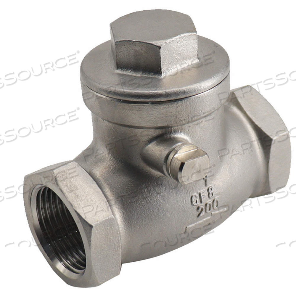 CHECK VALVE, SWING, INLINE VALVE BODY, 1 1/4 IN PIPE SIZE, FNPT X FNPT, HORIZONTAL by Approved Vendor CHECK VALVE, SWING, INLINE VALVE BODY, 1 1/4 IN PIPE SIZE, FNPT X FNPT, HORIZONTAL by Approved Vendor