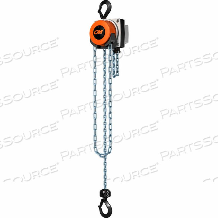 SERIES 622 HAND CHAIN HOIST, 1/2 TON CAPACITY, 15FT. LIFT by Columbus McKinnon