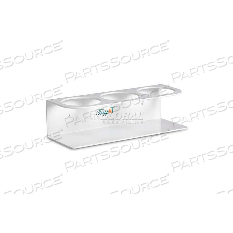 WHITE ABS 500ML TRIPLE BOTTLE HOLDER, 11"W X 4"D X 3"H by TrippNT, Inc