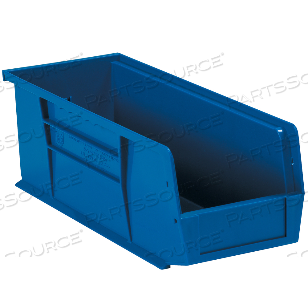 PLASTIC STACK & HANG BIN BOXES, 14 3/4" X 5 1/2" X 5", BLUE, 12/CASE by BOX Partners (Box Acquisitions, LLC)