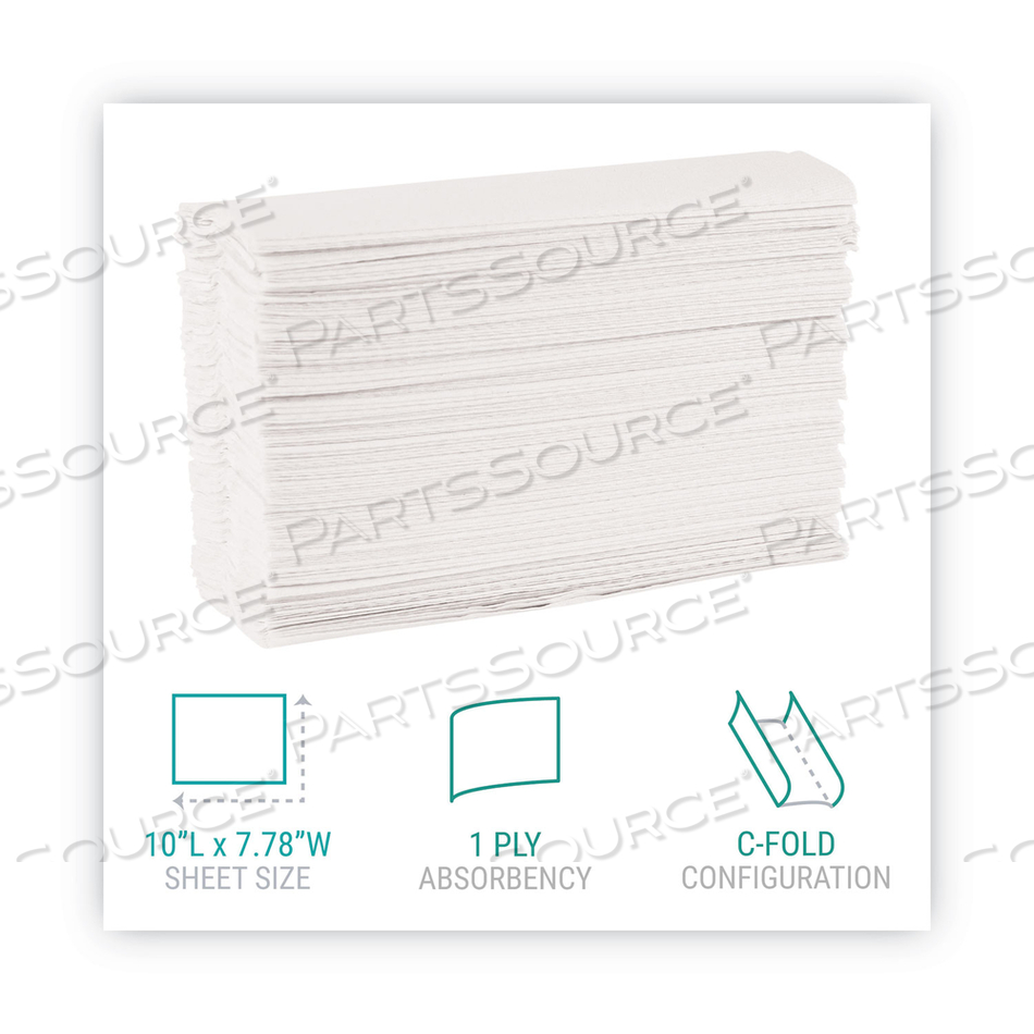 C-FOLD PAPER TOWELS, 1 PLY, 10.2 X 13.25, WHITE by Windsoft C-FOLD PAPER TOWELS, 1 PLY, 10.2 X 13.25, WHITE by Windsoft