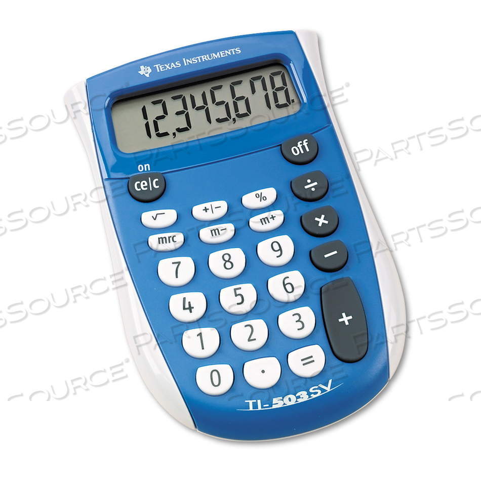 TI-503SV POCKET CALCULATOR, 8-DIGIT LCD by Texas Instruments