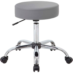 GRAY CARESSOFT VINYL MEDICAL STOOL - GRAY by Boss