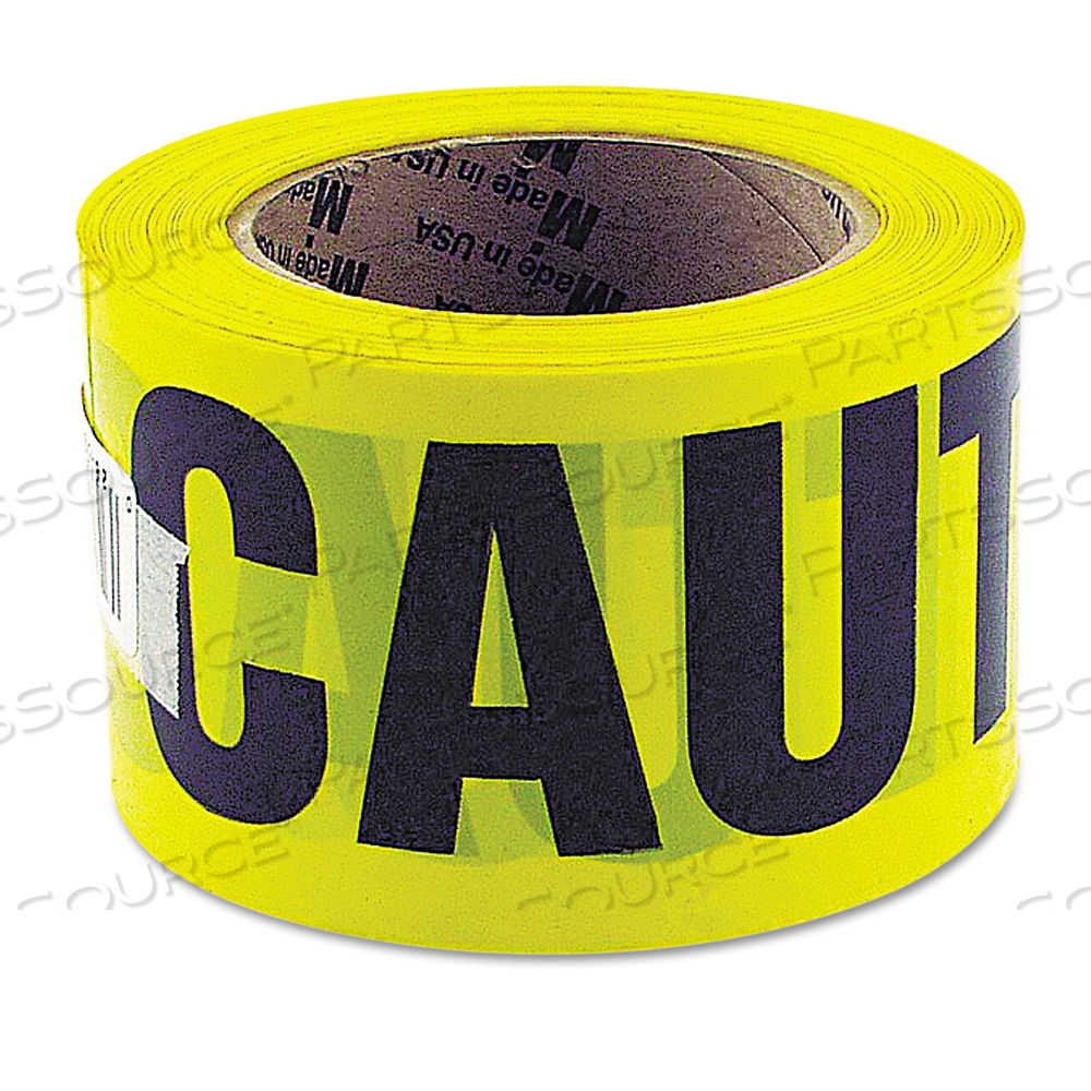 10379 GREATNECK 3" X 1000' CAUTION TAPE, COLOR: BLACK LETTERS WITH HIGH VIZ YELLOW BACKGROUND 