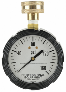 WATER PRESSURE GAUGE FREEZE PROOF by Professional Equipment