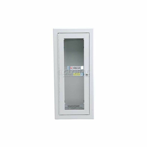 EXTINGUISHER CABINET, FULL BREAK GLASS W/LOCK, STL, SURFACE MT, 11-1/2"L X 20-1/2"H X 5-3/4"D by Alta