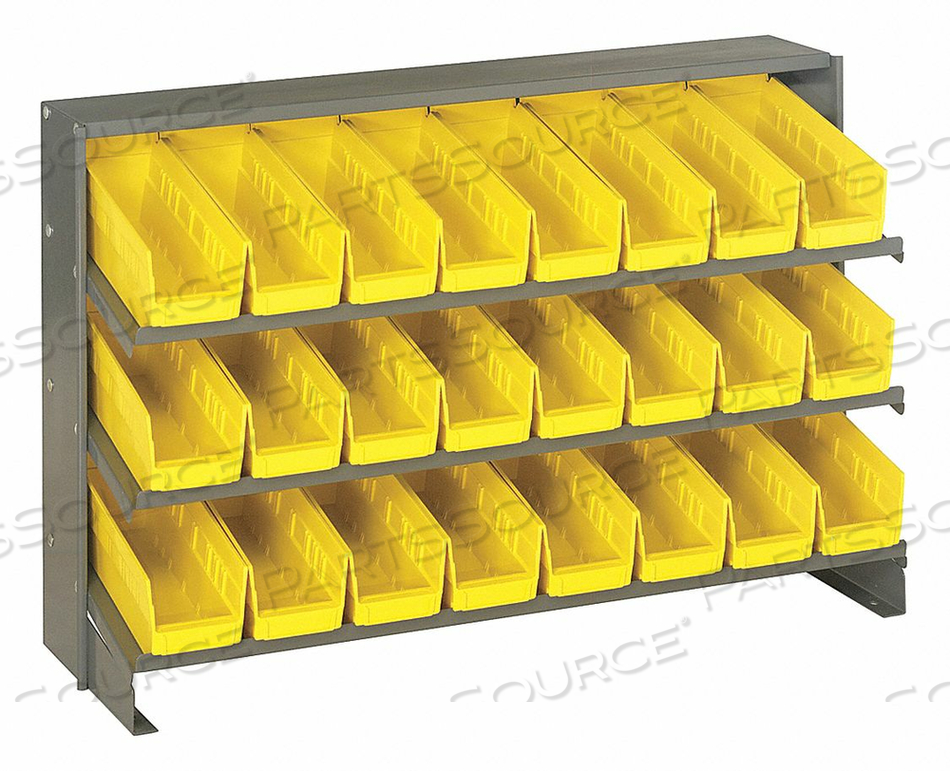 E1540 BENCH PICK RACK 23 H 24 BINS YLLOW by Quantum Storage Systems