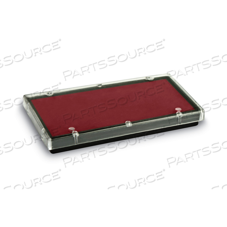 REPLACEMENT INK PAD FOR 2000PLUS 1SI15P, 3" X 0.25", RED 