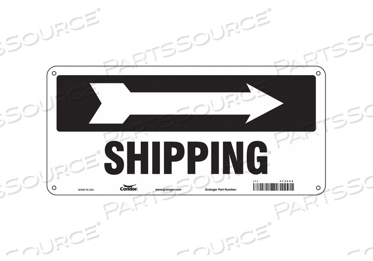 SAFETY SIGN 14 W 6-1/2 H 0.004 THICK 