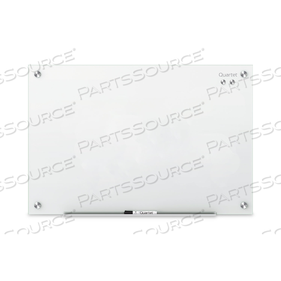 INFINITY MAGNETIC GLASS MARKER BOARD, 24 X18, WHITE by Quartet INFINITY MAGNETIC GLASS MARKER BOARD, 24 X18, WHITE by Quartet