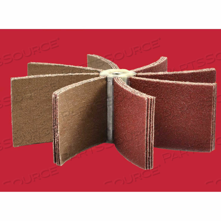 BORE POLISHER SPINDLE 1 TO 1-1/2 ALUMINUM OXIDE MEDIUM by Superior Abrasives