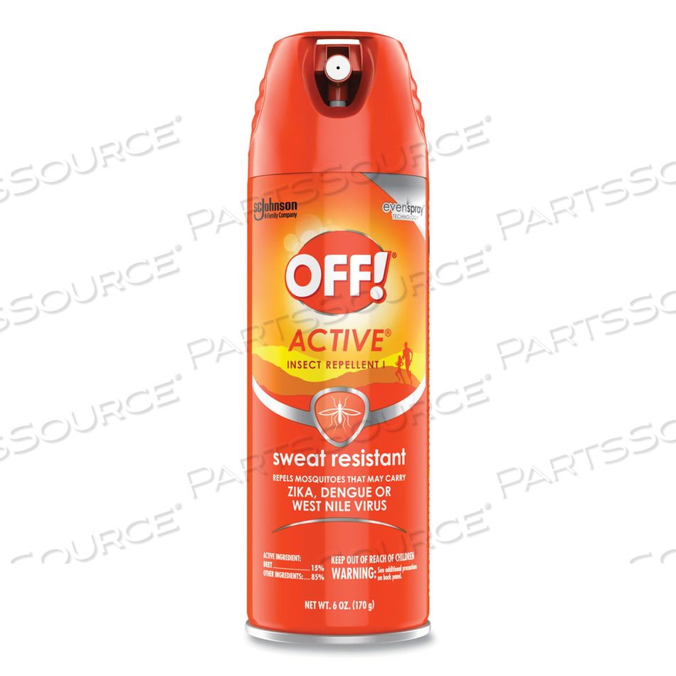 ACTIVE INSECT REPELLENT, 6 OZ AEROSOL SPRAY, 12/CARTON 