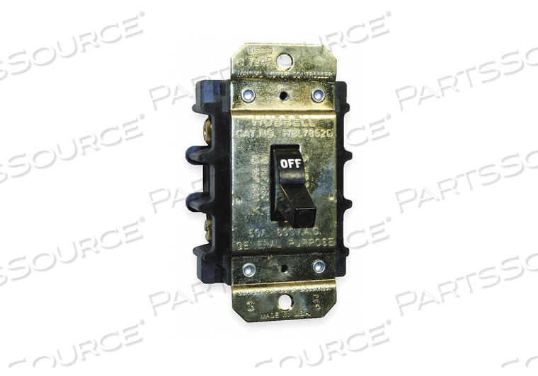 MANUAL MOTOR SWITCH 50A 600VAC 3P by Hubbell Incorporated, Wiring Device-Kellums