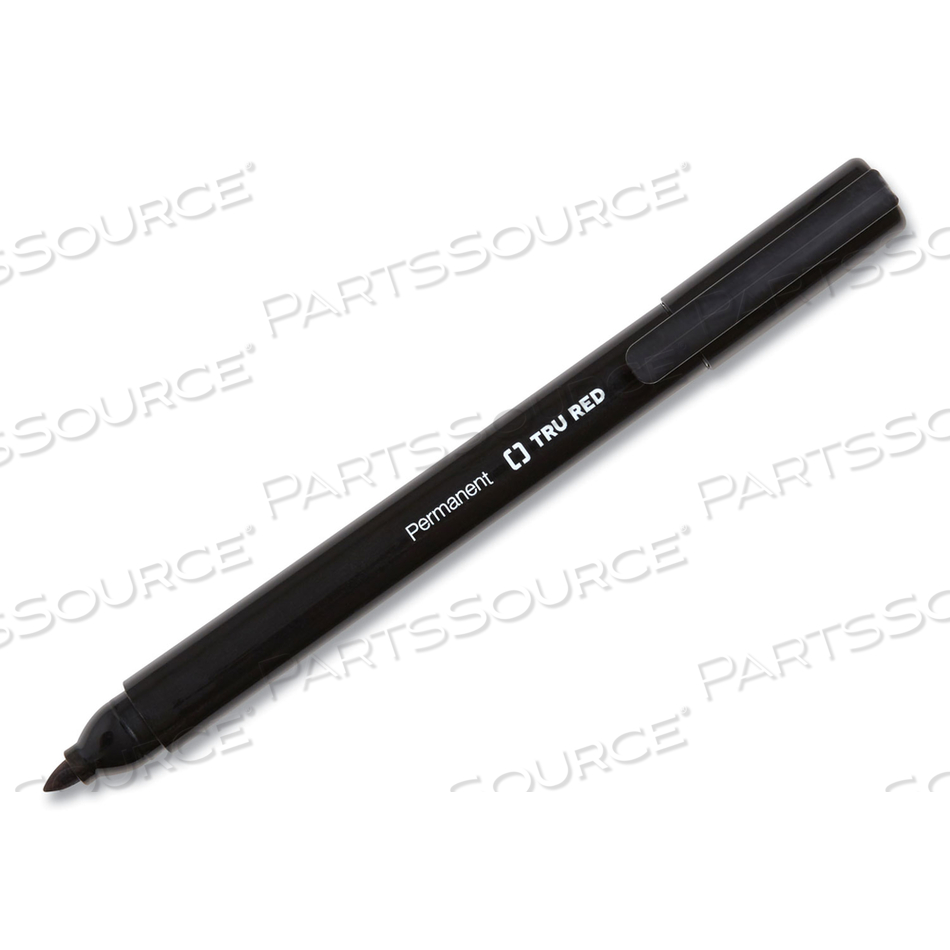 PERMANENT MARKER, PEN-STYLE, FINE BULLET TIP, BLACK, 36/PACK 