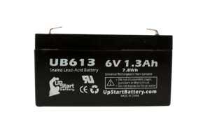 BATTERY, SEALED LEAD ACID, 6V, 1.3 AH by R&D Batteries, Inc.