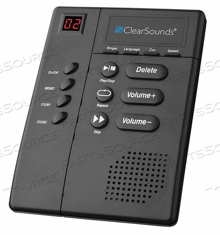 ANSWERING MACHINE ACCESSORY BLACK by ClearSounds ANSWERING MACHINE ACCESSORY BLACK by ClearSounds