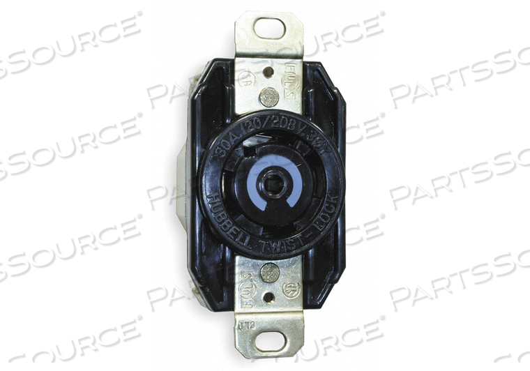 SINGLE LOCKING, 30A, 120/208V 3 PHASEY, 4P, 5W by Hubbell Incorporated, Wiring Device-Kellums
