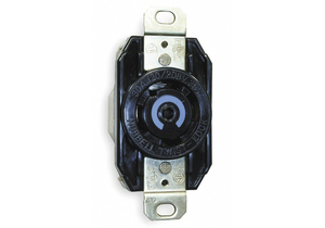 LOCKING RECEPTACLE INDUSTRIAL 30 BLACK by Hubbell Incorporated, Wiring Device-Kellums LOCKING RECEPTACLE INDUSTRIAL 30 BLACK by Hubbell Incorporated, Wiring Device-Kellums