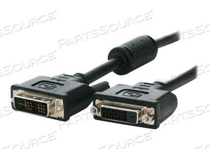 DVI-D SINGLE LINK MONITOR EXTENSION MALE TO FEMALE CABLE BLACK, 15 FT DVI-D SINGLE LINK MONITOR EXTENSION MALE TO FEMALE CABLE BLACK, 15 FT