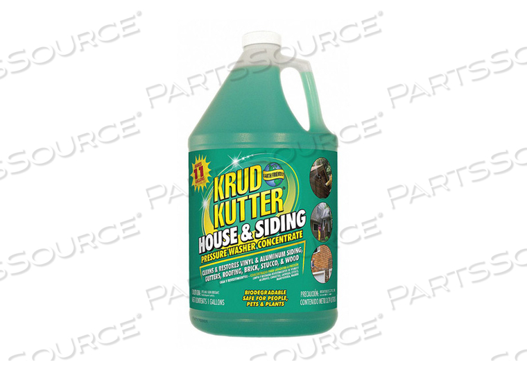 HOUSE/SIDING PRESSURE WASHER CONCENTRATE, GALLON BOTTLE by Krud Kutter HOUSE/SIDING PRESSURE WASHER CONCENTRATE, GALLON BOTTLE by Krud Kutter