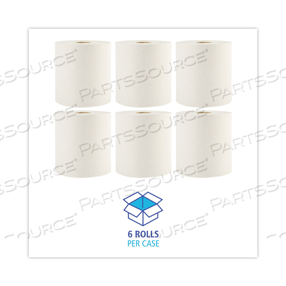 BOARDWALK GREEN UNIVERSAL ROLL TOWELS, 1-PLY, 8"X 800 FT, NATURAL/CARTON by Boardwalk