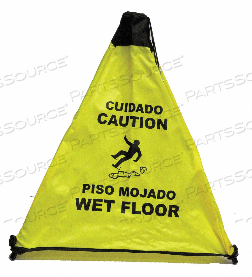 SAFETY CONE CAUTION WET FLOOR BILINGUAL by Novus Products SAFETY CONE CAUTION WET FLOOR BILINGUAL by Novus Products